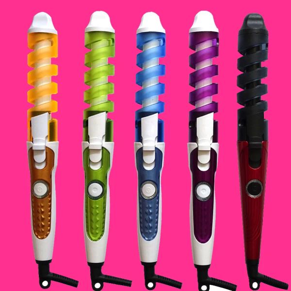 Eisen Welle Haar Curler Elektrische Curl Keramik Spirale Haar Curling Kein Wärme Zauberstab Einfache Lockenwickler Eisen Haar Styler Salon Haar Styling Werkzeuge