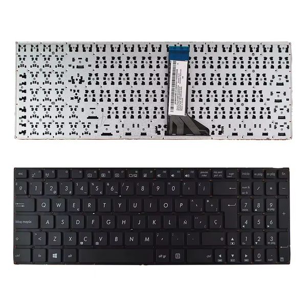 Teclado espanhol para ASUS x551 X551M X551MA X551MAV F550 F550V X551C X551CA SP teclado de laptop preto