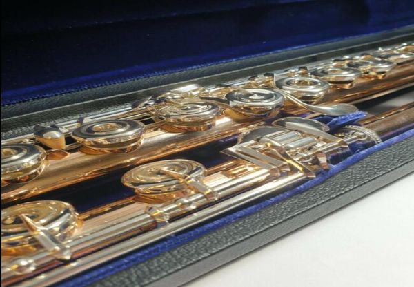 Verne Q Powell, 9-каратное аурумитовое золото, внешняя профессиональная флейта, бывшая в употреблении, ножка B OPENHOLE INLINE G BFOOT, 17 отверстий Open1831601