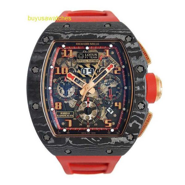 Moissanit Pilot Armbanduhr RM Armbanduhr RM011 LOTUS F1 TEAM 50*40mm