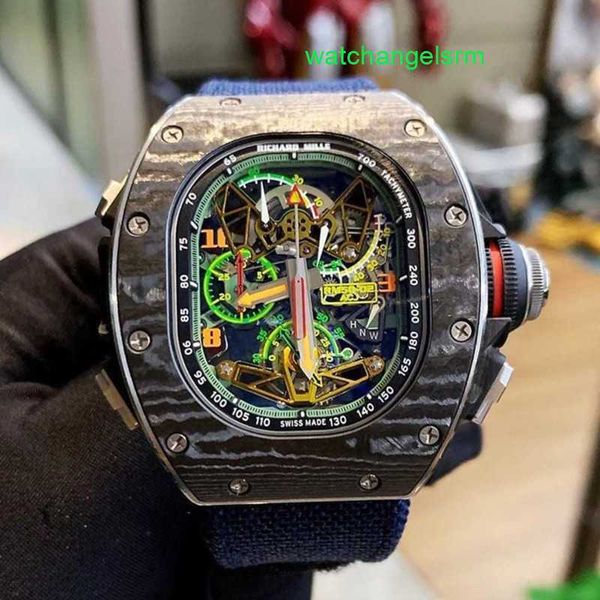 RM Watch Бизнес-календарь Наручные часы RM52-02 Руководство 42,7*50 мм Самолет Бизнес-кабина Ntpt Полая RM5202 Acj Limited