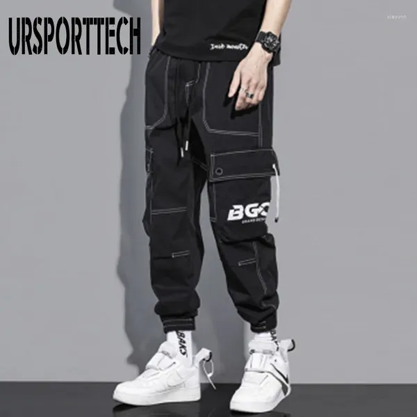 Männer Hosen Cargo Männer Hosen Hip Hop Joggers Teenager Jungen Taschen Casual Dance Techwear Harem Streetwear Jogginghose