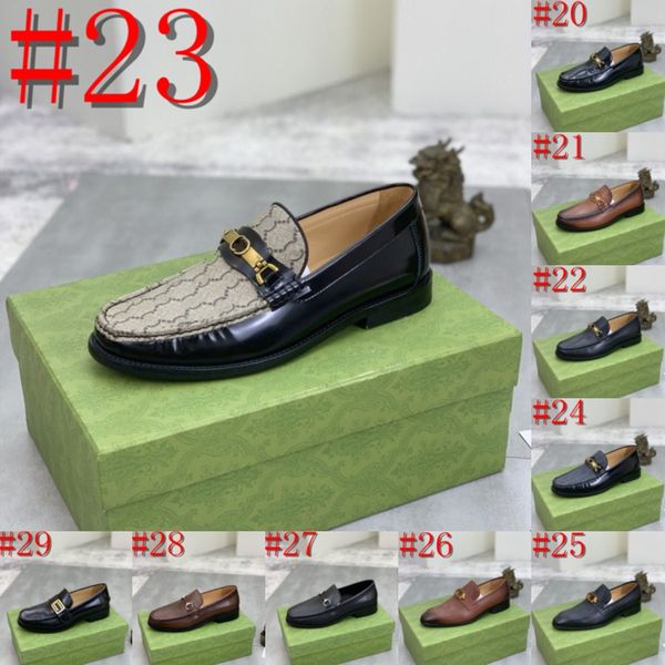 39Model Lüks Loafers Erkek Ayakkabı Moda Düğün En İyi Adam Ayakkabı Gerçek Deri Tasarımcı Elbise Ayakkabı Orijinal Boyut 6-12