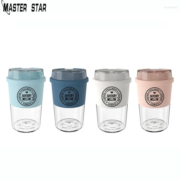 Кружки Master Star, маленькая разделяемая кофейная кружка TRITAN с откидной крышкой, дорожные автомобильные офисные чашки