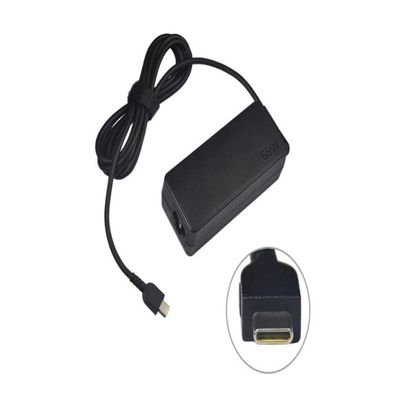 Адаптеры для ноутбуков Зарядные устройства USB-зарядное устройство 65 Вт для 4Gx20N20876 4X20M26252 Adlx45Ycc3D Adlx45Ylc3D Adlx45Ydc3D Fit Len Chromebook C330 S330 Ottmh