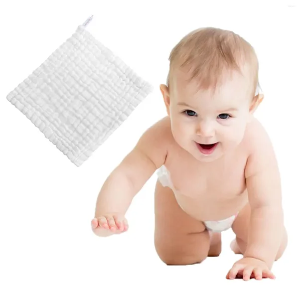 Asciugamano tascabile in seersucker a sei strati di colore puro per neonati e bambini piccoli