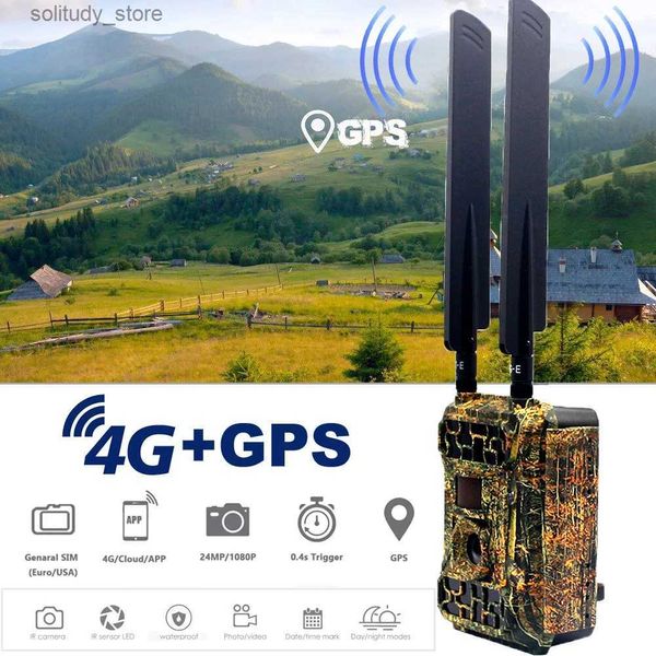 Telecamere da caccia 4G MMS / GPRS Telecamera da caccia per animali selvatici Telecamera da caccia per animali selvatici HD 1080P Applicazione wireless Telecamera di monitoraggio con telecomando Q240321