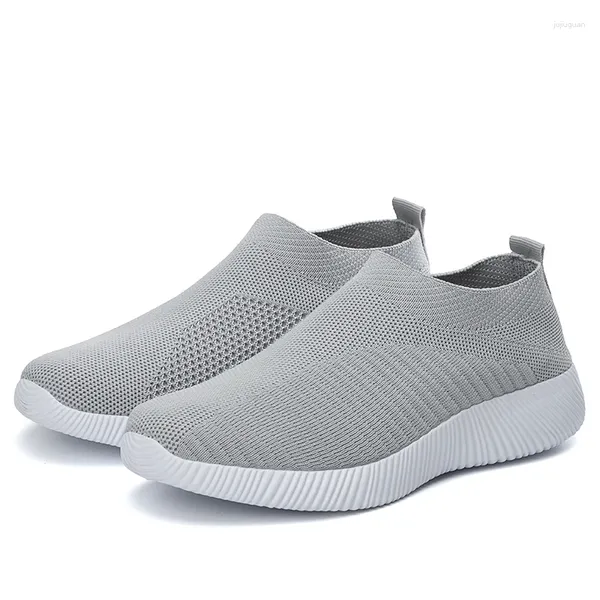 Freizeitschuhe, klassische Laufschuhe für Damen, Slip-on-Mesh, atmungsaktiv, leicht, Tennis-Sneaker, Übergröße, Outdoor-Sport, Wandern