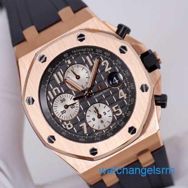 Знаменитые наручные часы Exciting AP Наручные часы Royal Oak 26470ST Автоматические механические швейцарские часы Спортивные часы для отдыха 26470OR Полный комплект Серый слон Диаметр