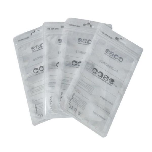 Klare weiße Zip-Lock-Handy-Zubehörpakete OPP-Verpackung PVC-Tasche für Hülle iPhone 47 55 6 Zoll Poly-Kunststoffhüllen bag2747352