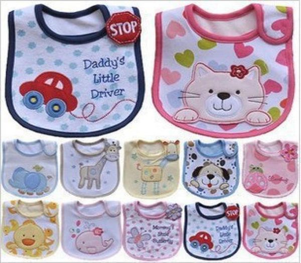 Asciugamani per saliva infantile 3 strati Bavaglini impermeabili per bambini Accessori per neonati grembiule in cotone per bambini fazzoletto per bambini bavaglino animale scamiciato Bur9624885