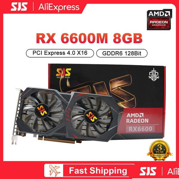 Schede grafiche Sjs Rx 6600 6600M Rtx 3060M 3070 5500 Xt Gtx 1660S 2060S 6Gb 8Gb 12Gb Scheda Gpu Supporto video Placa Drop Delivery Comput Ot2Eh