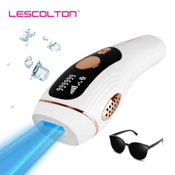 Lescolton ipl depilação gelo resfriamento 999999 flashes depilador a laser feminino uso doméstico indolor permanente poepilador depilador 240320