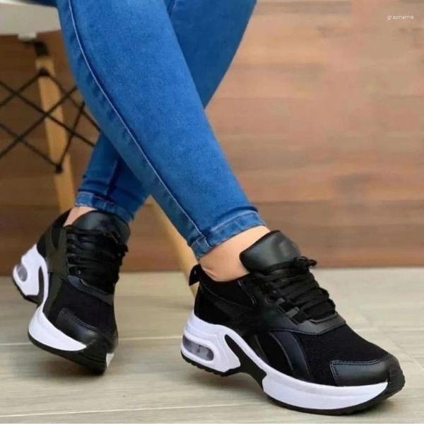 Freizeitschuhe, modische Damen-Turnschuhe, Damen, Outdoor, Laufen, atmungsaktiv, bequem, Luftpolster-Sneaker, Tennis