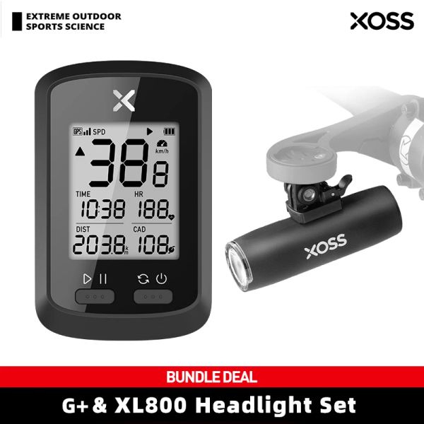 Компьютеры Xoss G/g2 Gps Велосипедный компьютер Беспроводной велосипедный спидометр Шоссейный велосипед Mtb Водонепроницаемый Bluetooth Ant + Cadence Speed Велосипедный компьютер