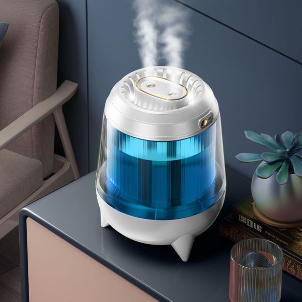 Umidificatore silenzioso Rifornitore d'acqua per nebbia domestica idratante atomizzatore per luce notturna per camera da letto Apparecchi regalo per interni per auto