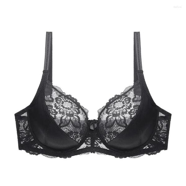 Sutiãs Plus Size Mulheres Lace Sutiã Un-Acolchoado Underwired Senhoras Big Underwear Bralette Y Lingerie Top Grande Bh C D D D E Cup Drop Delivery Ap Otisy