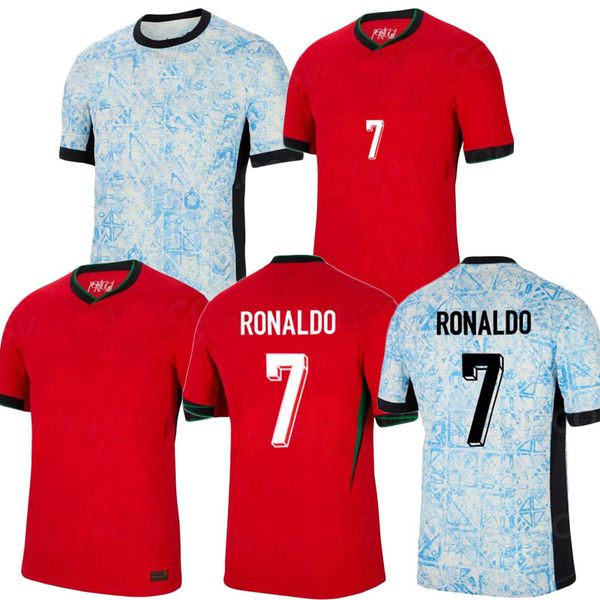 2024 25 Portuguesa Portekiz Futbol Formaları Fernandes Ronaldo Cristiano Portugieser 2024 Euro Kupa Futbol Gömlekleri Takım B.Fernandes Joao Felix Al Nassr FC