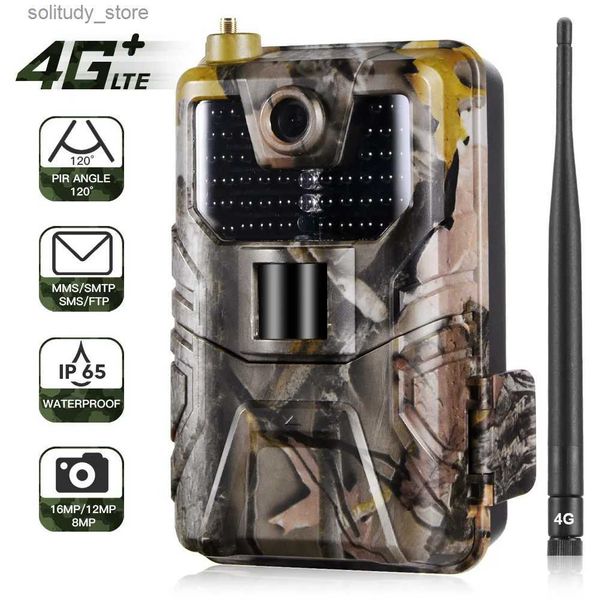 Telecamere da caccia SunGusOutdoors 4K 30MP 4G Videocamera da caccia in tempo reale per la fauna selvatica HC-900PRO con cloud applicativo 256 GB IP65 per caccia e sicurezza Q240321