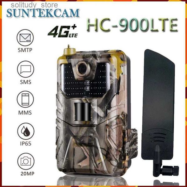 Câmeras de trilha de caça HC-900LTE 4G camuflagem esportes e entretenimento câmera de caça MMS / P / FTP envio de e-mail fotos vídeos câmera de rastreamento de vida selvagem Q240321