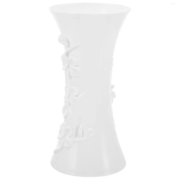 Vasen, Hochzeitsdekorationen, nordische Kunststoff-Pflaumenvase für Blumen, frische Blumensträuße, Hydrokulturbehälter, weiß, getrocknet