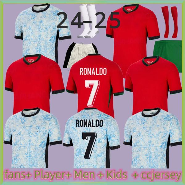 24 25 Portuguesa Portugal Soccer Jerseys Ruben Ronaldo Portugieser 2024 Euro Португальская футбольная рубашка мужчина детские комплекты наборы мира