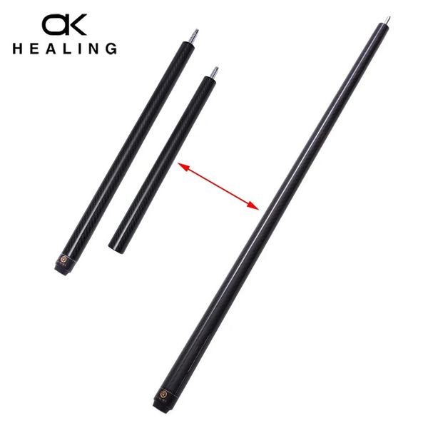 2 in 1 Cue Butt Pool Cue Games Break-Jump Cues Sticks Kohlefaser-Butt Uni-Loc-Gelenk Billard Kit Schwarz Technologie Cue 240320