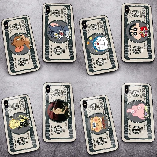 Custodia per telefono 2024 Personaggio Cartoon Anime per iPhone 11 12 13 14 Pro Max X Xs Max Xr 7 8 14 Plus Custodia placcata flash di lusso