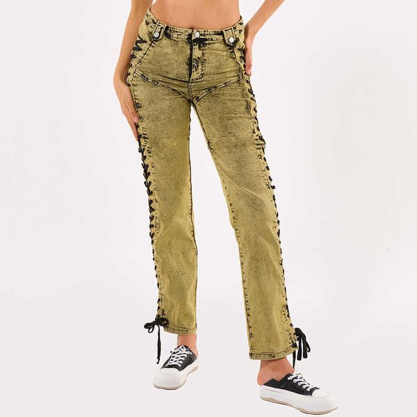 OEM на заказ новая мода инновационный дизайн женские джинсовые брюки женские роскошные Y2k Femme брюки женские повседневные джинсы для женщин