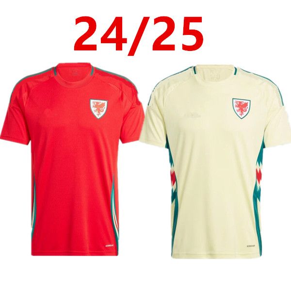 2023 2024 Wales Soccer Jersey Bale Johnson Rodon Ramsey Ampadu Moore Wilson Colwill N.Williams Home Away 23 24 Nationalmannschaft Fußballhemd