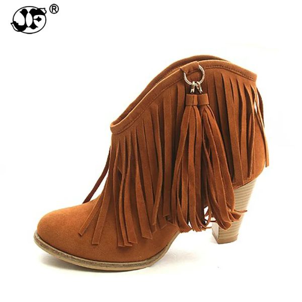 BOTAS 2021 TAMANHO GRANDE 3443 PLAGAÇÃO DE TRANSELHA PLACK PLAGAÇÃO PLAZEMA MULHERM Woman Woman Fringe Alto salto alto Botas YJI89