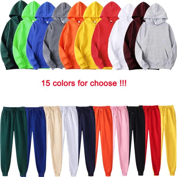 Heißer Verkauf Männer/frauen Trainingsanzug Hoodies + Hosen für Herbst Winter Winter Streetwear Passenden Sets Sweatershirts