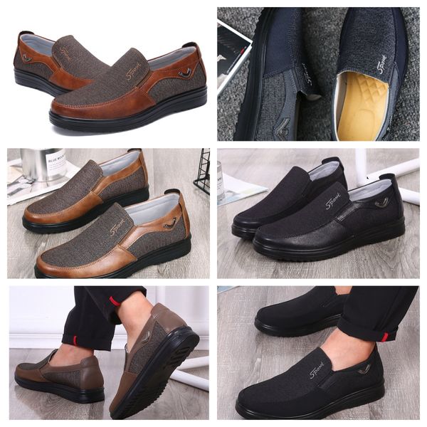 Scarpe GAI sneaker sportive Scarpe di stoffa Uomo Single Business Scarpe basse Casual Pantofole con suola morbida Scarpe con suola piatta Scarpe da uomo Nero comfort morbide grandi dimensioni 38-50