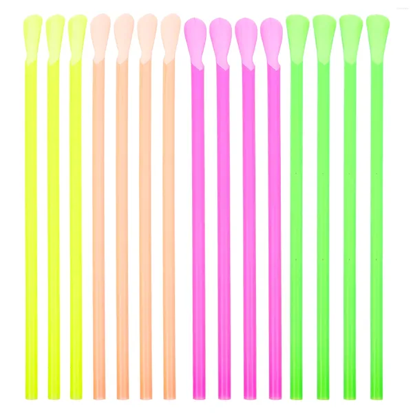 Copos descartáveis Smootes Smoothie 150pcs colher colorida Cone de neve larga larga- Bocha de boca (cor mista) lâmpadas plásticas reutilizáveis