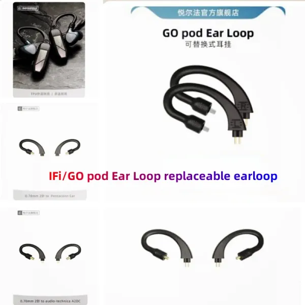 Amplificador IFi/GO pod Ear Loop substituível earloop TWS verdadeiro fone de ouvido sem fio Bluetooth earloop