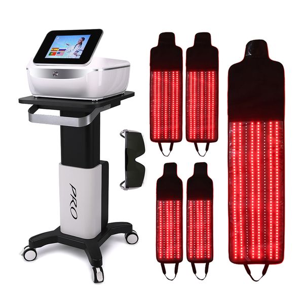 Portátil 5d lipo laser envoltório tratamento de luz 360 perda de peso de corpo inteiro terapia de luz vermelha cinto de emagrecimento corporal