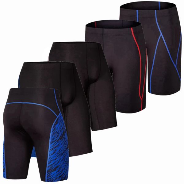 Shorts shorts homens correndo calças de compressão secagem rápida treino musculação ginásio shorts futebol basquete ciclismo jogging apertado leggin