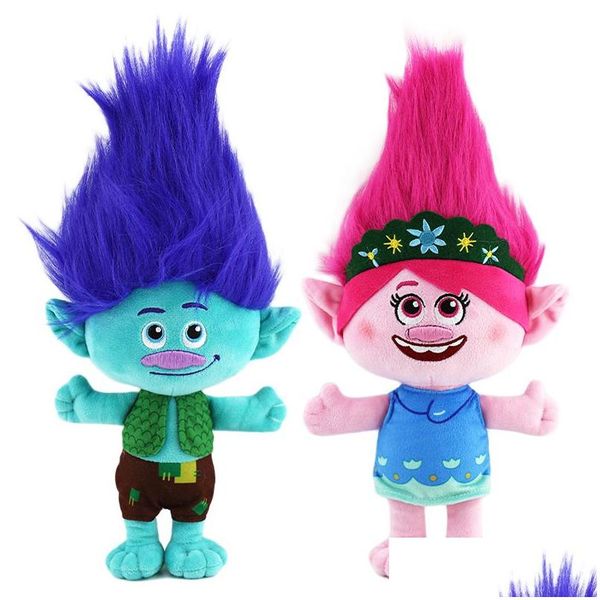 Animais de pelúcia de pelúcia atacado bonito cabelo azul menino p brinquedo jogo infantil playmate presente de feriado boneca hine prêmios drop entrega brinquedos presente othg1