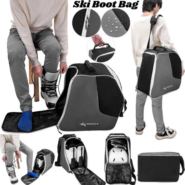 Bolsas portáteis de equipamentos de esqui de inverno portáteis Acessórios de bolsa de armazenamento de saco de skate profissional unissex para luvas de óculos de capacete de esqui