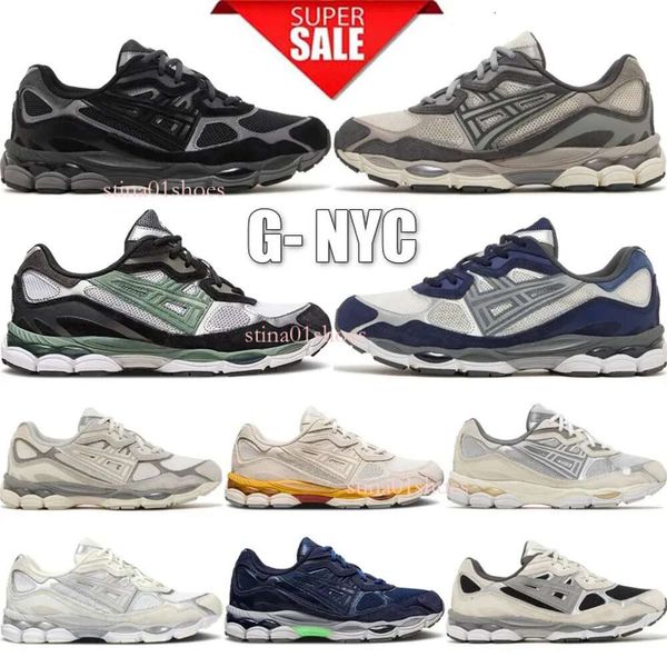 2024 Top Gel NYC Marathon Running Shoes 2023 Designer Oatmeal Concreto Marinha Aço Obsidian Cinza Creme Branco Preto Ivy Outdoor Trail Sneakers Tamanho 36-45 14