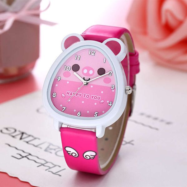 Детские водонепроницаемые школьные милые модные модные часы для девочек и мальчиков, розовые часы принцессы