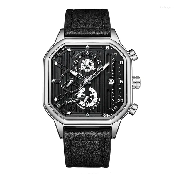 Наручные часы Причинные мужские часы Спортивные водонепроницаемые механические высокого качества для мужчин и женщин
