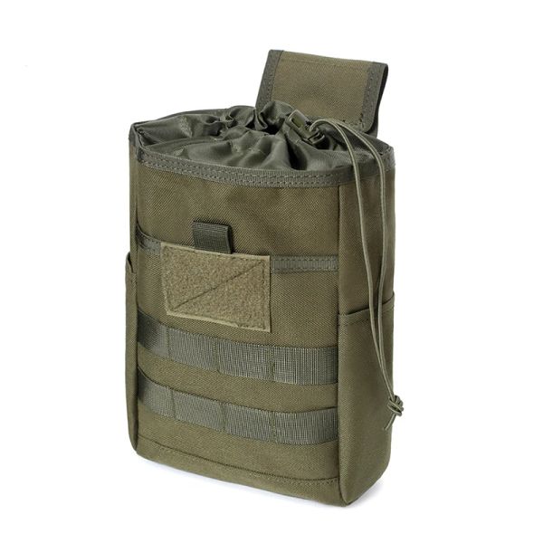 Sacos tático molle pacote bolsa de reciclagem men cs dump drop mag ao ar livre militar utilitário cintura saco náilon dobrável edc engrenagem pendurado saco