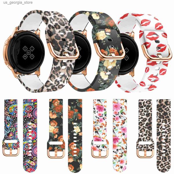 Watch Bands 20mm Band per Samsung Galaxy Active Metal Pin Cuckle Cinkle per Galaxy 42mm S2 Gear Sport SILE WOLLE Y240321