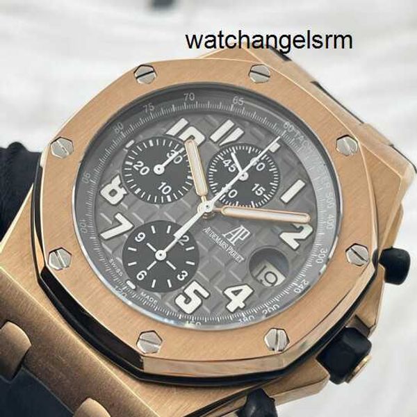 AP Bilek İzle Modern fonksiyonel kol saati Royal Oak Ofshore Serisi Saat Erkekleri 42mm Çapı Otomatik Mekanik Moda Gündelik Beyler Ünlü Saati