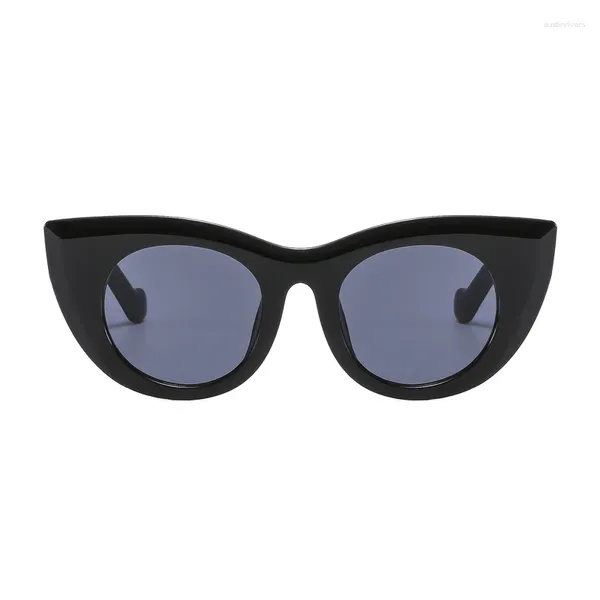 Óculos de sol Cat Eye INS Retro Candy Color Sun Glasses Thick Frame Design