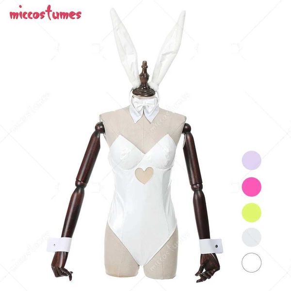 Cosplay Anime Costumes Womens LTI colorido anime japonês bonito uma peça coelho menina apertado terno role-playing set coelho menina setC24321