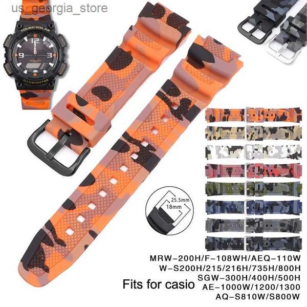 Cinturini per orologi Casio SGW-300H W-735H AE-1200 AQ-S810W W215 MRW-200H AEQ110W Sile band Strap Band Bracciale da polso Bracciale Y240321