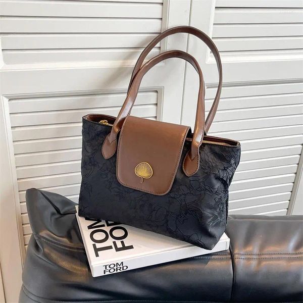 Borse da sera 2024 Autunno Inverno Borsa da donna monospalla semplice ed elegante di alta qualità Oxford Butot Commuter con motivo