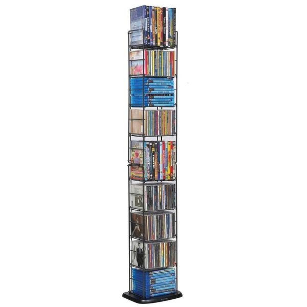 Atlantic 78205091 Torre de mídia dobrável para CD/DVD com fio de aço